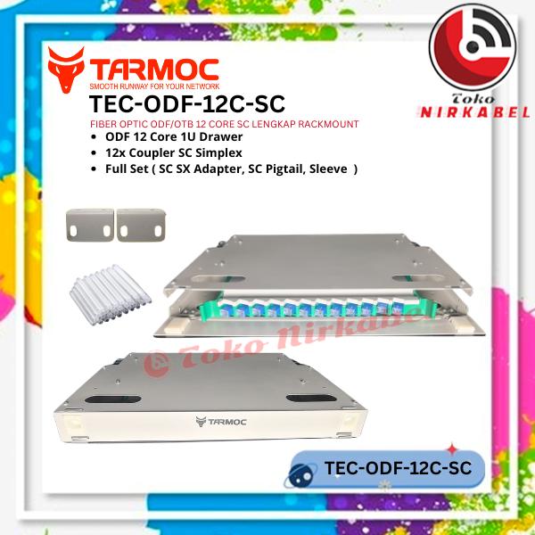 ไฟเบอร์ออปติก ODF/OTB 12 Core SC Complete Rackmount | ODF 12C SC