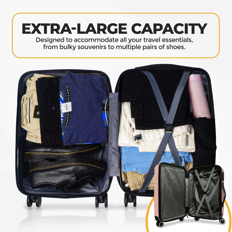 WAREHOUSE CLEARANCE 20 นิ้ว POLO CABIN SIZE HARDCASE SUITABLE, RESISTANT, ไม่ผ่านการหักได้