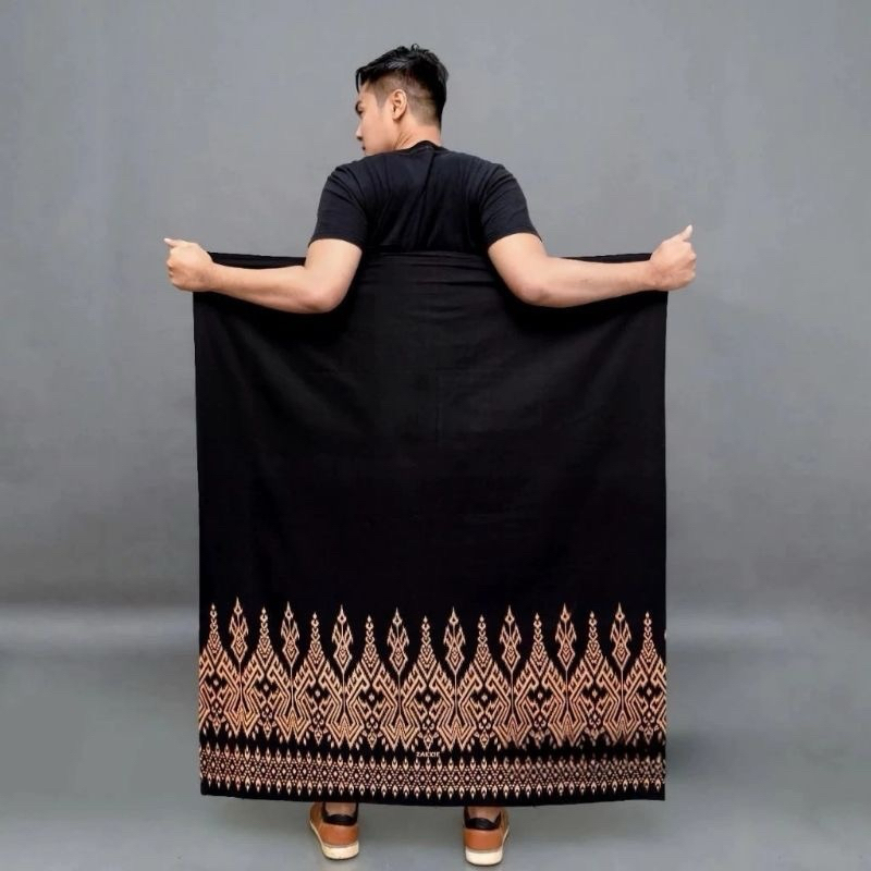 ถุงมือผ้าบาติก 100% พร้อมผ้าซิ่นบาติก WADIMOR JAVA MOTIF, ใหม่ล่าสุด, Gurda Gus Iqdam Batik Sarong, 