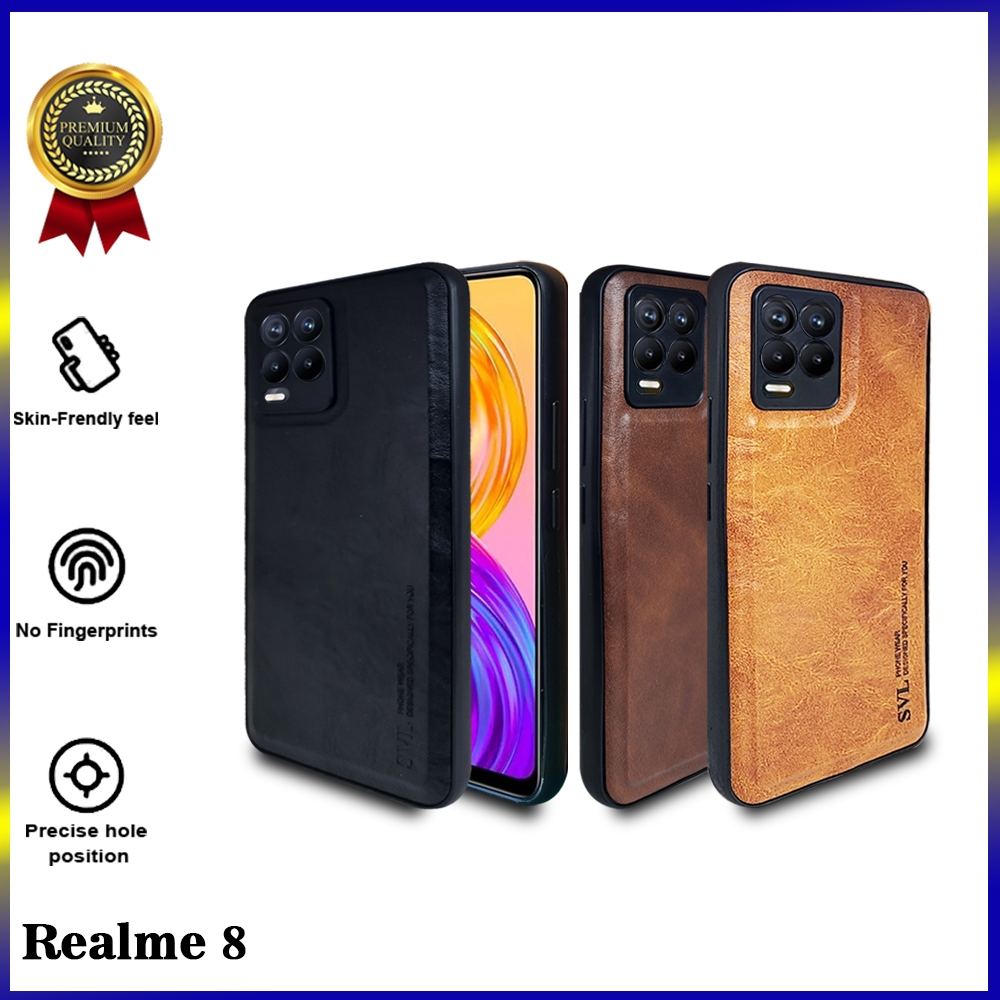 [ MCN - FEB ] Casing For Realme 8 / 8 Pro / 9 Pro / 9 Pro Plus / 10 / C33 / C53 Slim Leather Casing