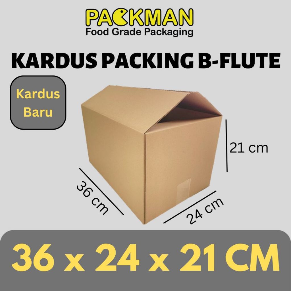 แพ็คเกจการ์ด 36x24x21 ซม. / กล่องการ์ดบอร์ด B-FLUTE / ONLINE PACKING