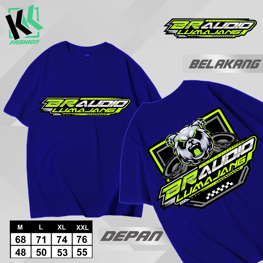 KK_FASHION8877_ใหม่ล่าสุด DISTRO เสื้อยืดและ BR AUDIO LOUMAJAANG SOUND HOREG RACING เสื้อยืด, 24S CO