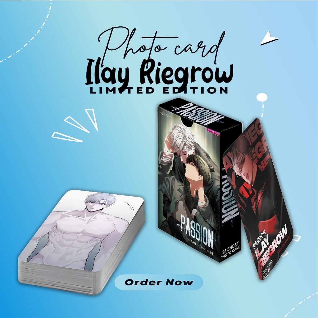 Photocard SET ILAY RIEGROW MANHWA PASSION PREMIUM 25 แผ่นฟรีกล่อง