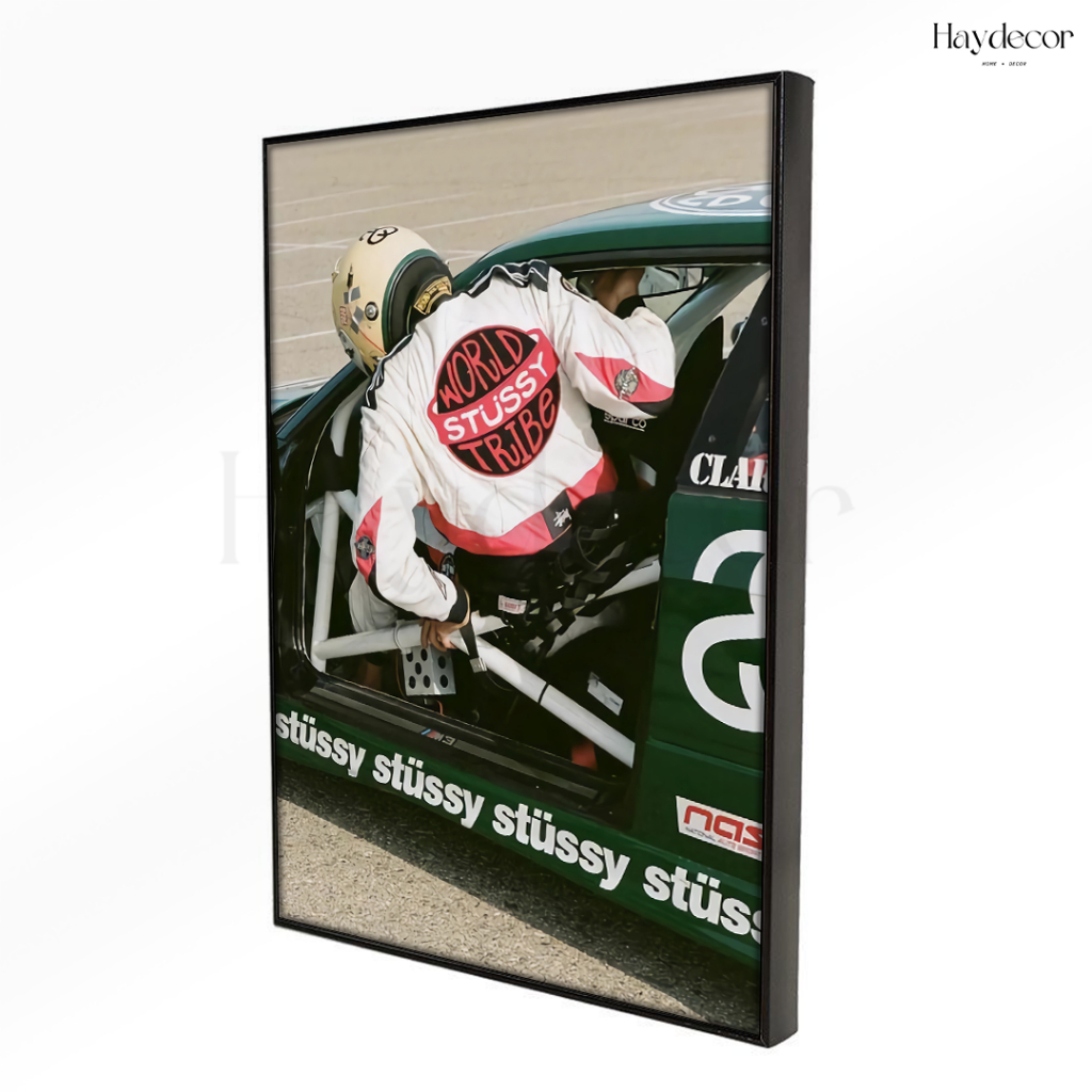 Haydecor Ferrari F1 Stussy Frame Sportscar Frame Wall Decorative Car Room Display ความงาม