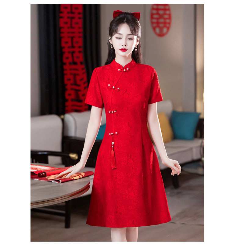 Q26 Dress cheongsam / Qipao premium style ปีใหม่ / สไตล์ sangjit