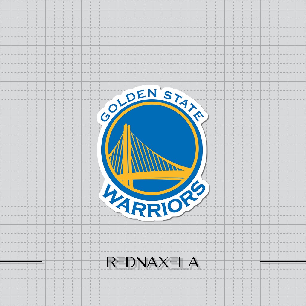 Golden State Warriors NBA สติกเกอร์ไวนิลสติกเกอร์กระเป๋าเดินทางกลางแจ้งสติกเกอร์แล็ปท็อปกันน้ํา