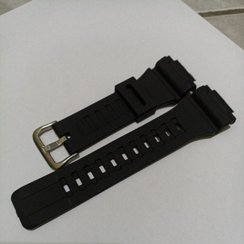 Hitam Casio W737H W-737H W737-H W737-H WATCH STRAP สีดําฟรี 2 ปากกา