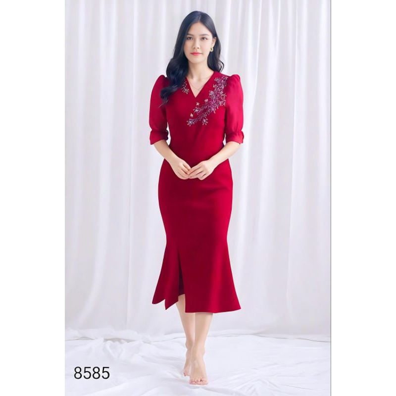 Drs Casual Elegant ชุดกระโปรงนาตาลan Bju นําเข้า Premium Bestseller Dris ล่าสุด 2025 Dreas Wsanita B