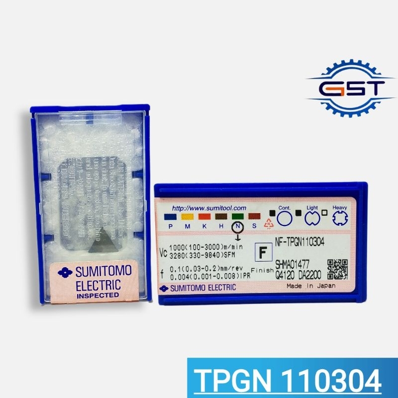 ใส่ PCD NF-TPGN110304 DA2200 SUMITOMO TPGN สิ่วเครื่องกลึง 110304 . ทีพีเอ็น 11 03 04
