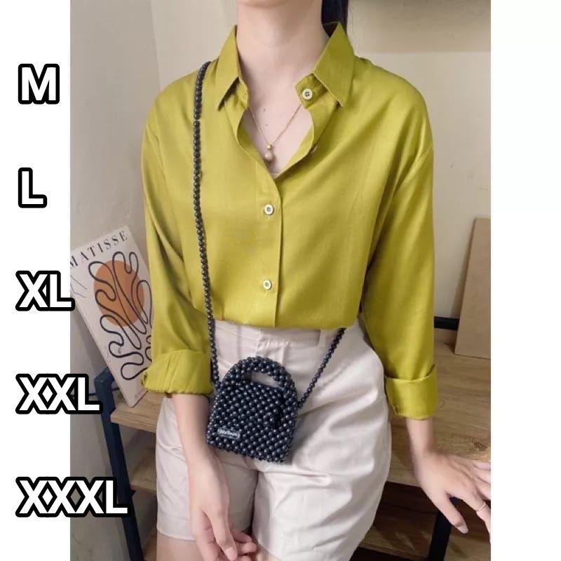 Kemeja เสื้อเชิ้ตทํางานผู้หญิง COLD PUOL MATERIAL!!!!