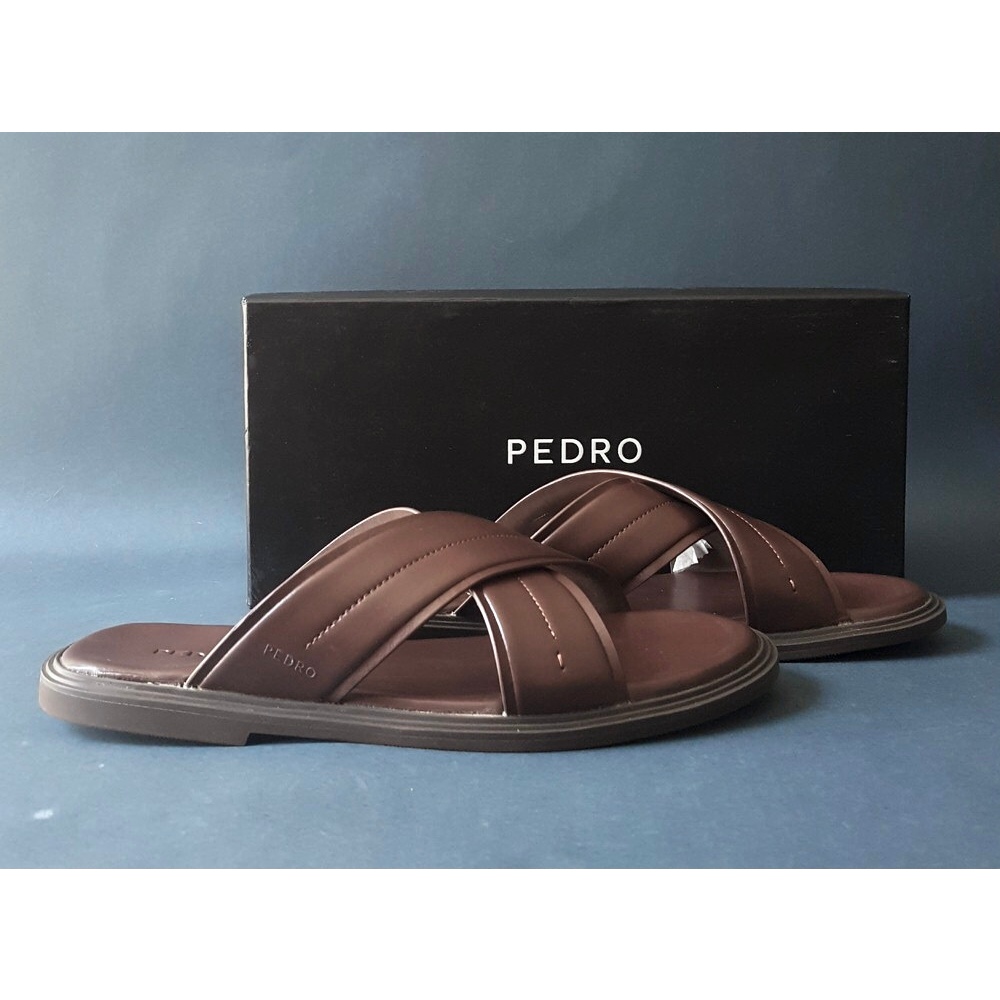 รองเท้าแตะสไลด์สีน้ําตาล Pedro VFPP627 Original Pedro store