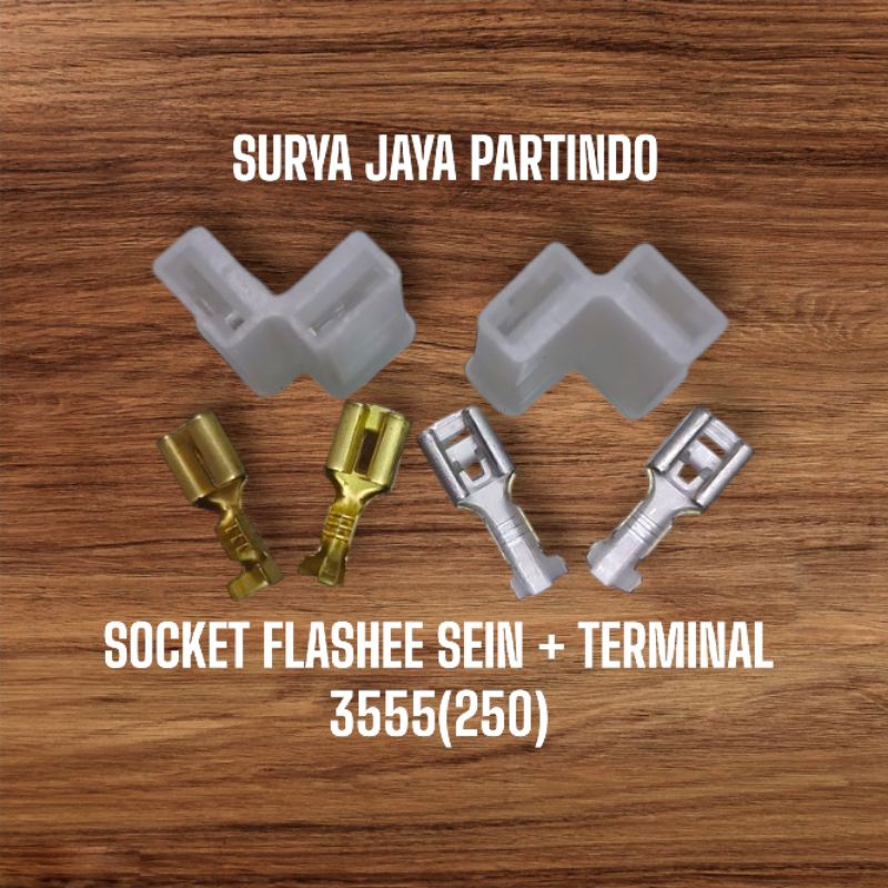 SOCKET FLASHER/FLASHER SEIN + TERMINAL 3555 (250)