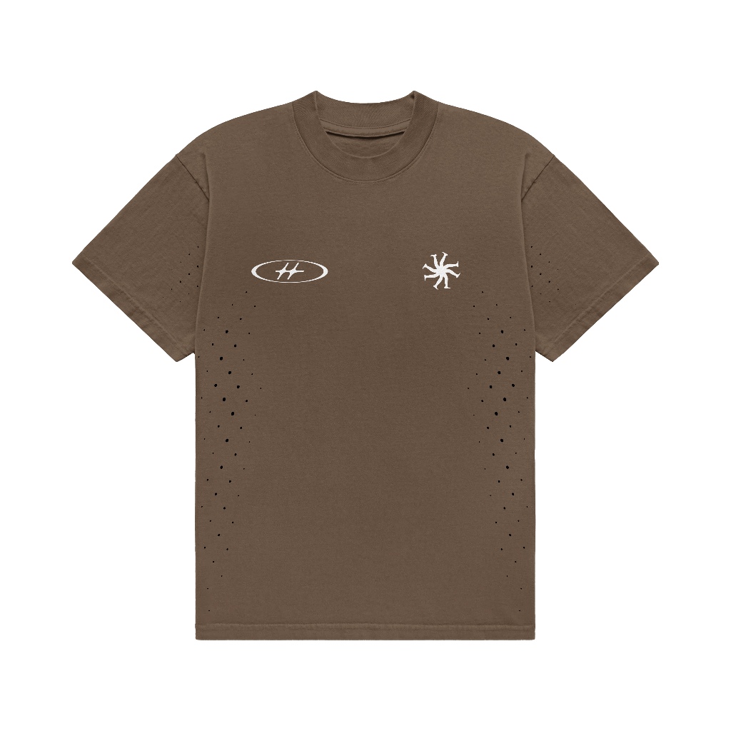 HLWN Running เสื้อยืดแขนสั้น Unisex สีน้ําตาล - Vibrance