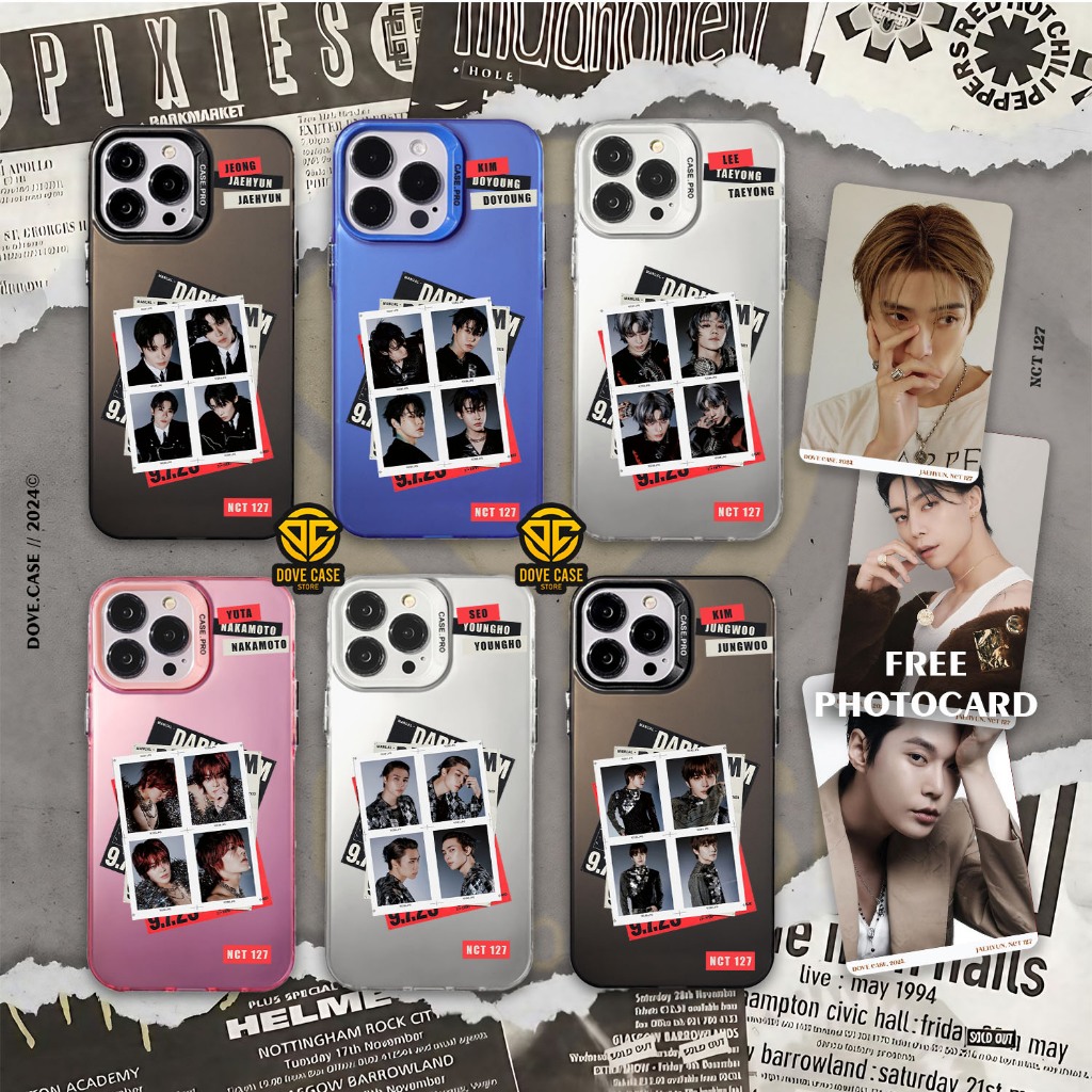 CASE KPOP HOLOGRAM HP IPHONE 11 12 13 14 15 16 PRO MAX 7 8 14 15 PLUS X XR XS MAX NCT 127 - CASE IMD HYBRID PLATE HOLOGRAM HP