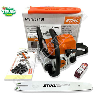 Chainsaw STIHL MS170/MS180 MS172 MS182 14" 16" 2Tak  Mesin Gergaji Potong Kayu Chainsaw STIHL MS170 14 Inch MS180 16 inch Senso STIHL