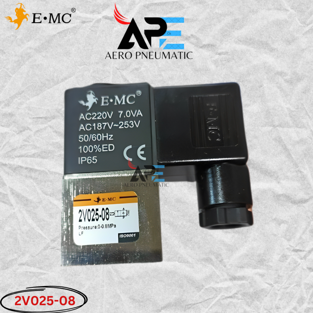 โซลินอยด์วาล์ว 2 ทาง 1/4 EMC 2V025-08