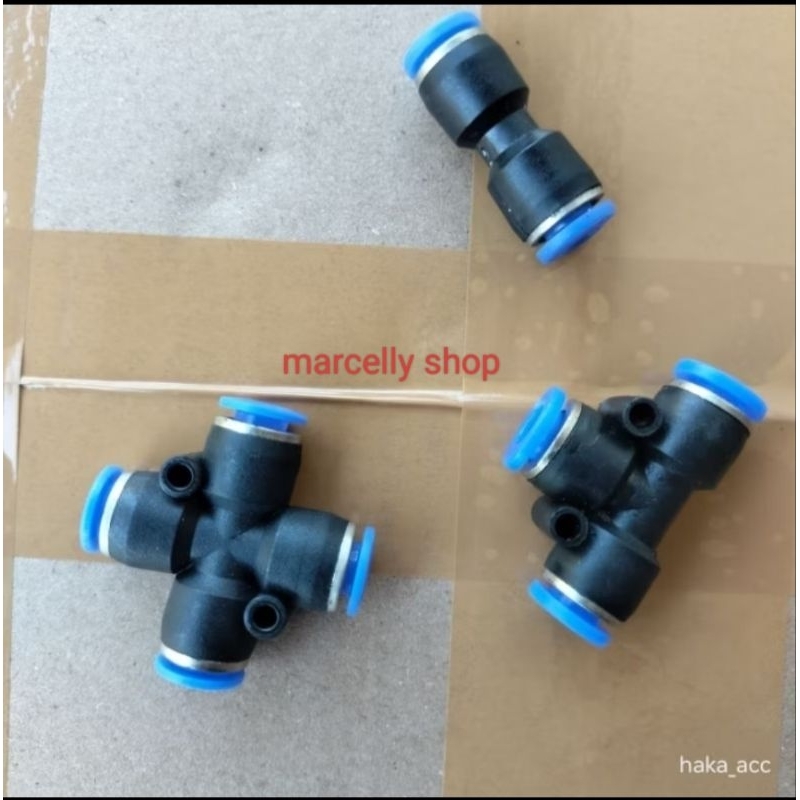 ข้อต่อสายยาง Tellet 6mm 8mm 10mm