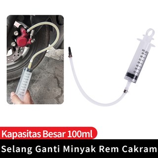 Suntikan 100ml Spuit 100cc + Selang Kuras Minyak Rem