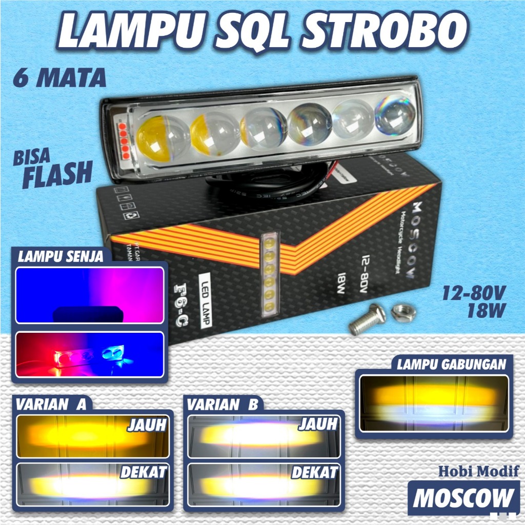 MERAH MATA SQL รุ่นโคมไฟ 6 STRBE EYES ANGEL EYE DEVIL EYES TWILIGHT สีฟ้าสีแดงสีเหลือง/สีขาวสี COMBI