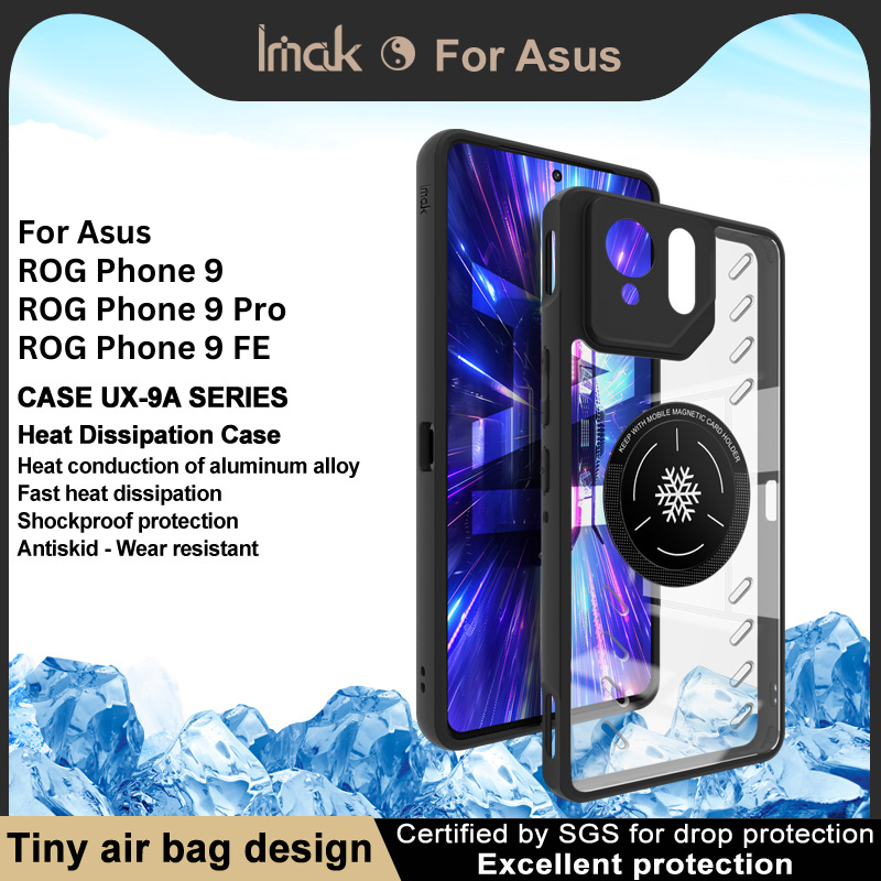 Asus ROG Phone 9 / 9 Pro / 9 FE (5G) IMAK UX-9A ปลอกกระจายความร้อนไฮบริด