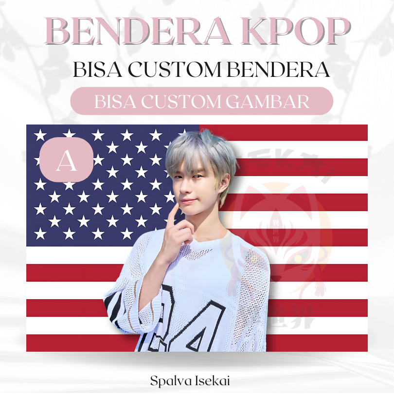 ธง KPOP KYUNGMIN TWS / ธง KPOP / ธง AMERICA / พรม KPOP / พรมKpop