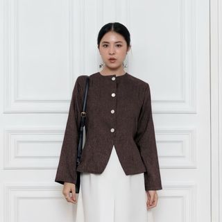 Ailee Long Sleeve Top / Atasan Lengan Panjang / Hijab Friendly Blouse - Blazer Wanita Korean Look