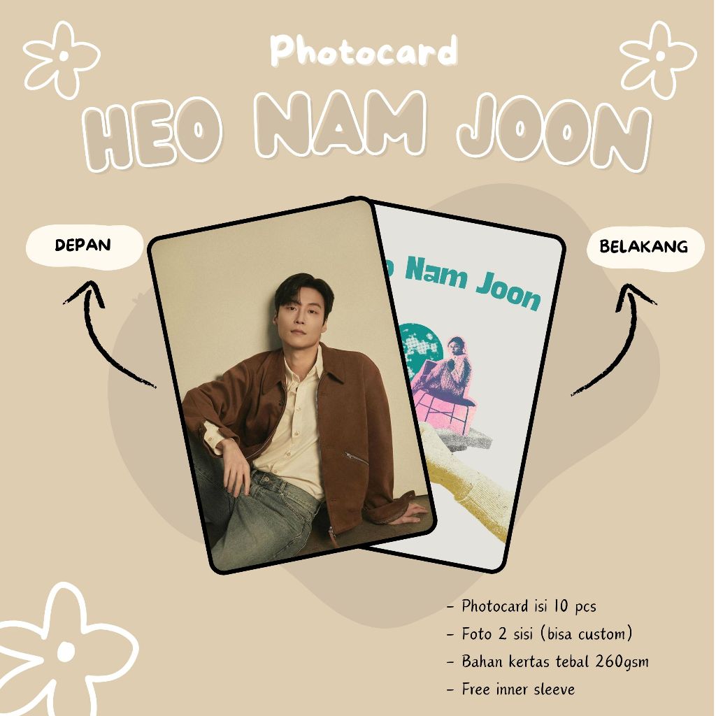(10 ชิ้น) PHOTOCARDS HEO NAM JOON