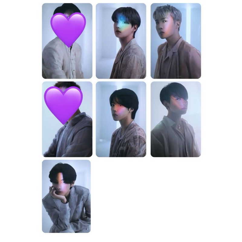 ชิ้นอย่างเป็นทางการ bts lucky draw proof m2u min yoongi suga jung tubeok jhope hobby park jeongkook 