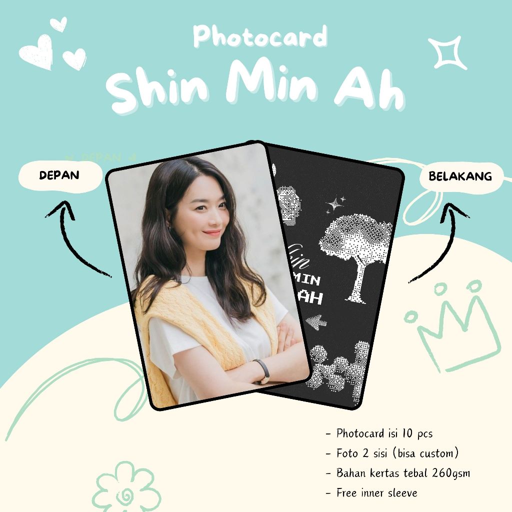 (10 ชิ้น) SHIN MIN AH PHOTOCARDS
