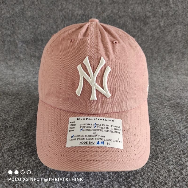 MLB ADJUSTABLE BASEBALL CAP SET 47BRAND NY LOGO SKU AN56