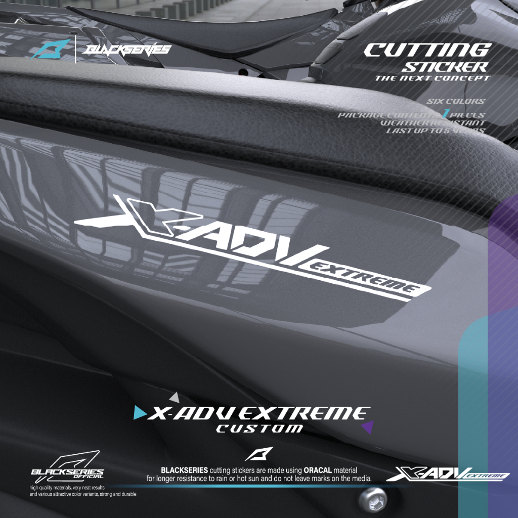 BLACKSERIES | สติ๊กเกอร์ตัด X-ADV Extreme Edition Custom | สติ๊กเกอร์ X ADV