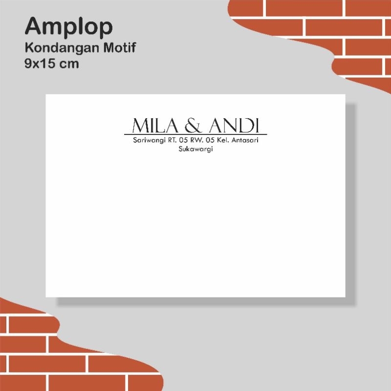 WEDDING NAME ENVELOPE / CUSTOM NAME ENVELOPE / NAME ENVELOPE