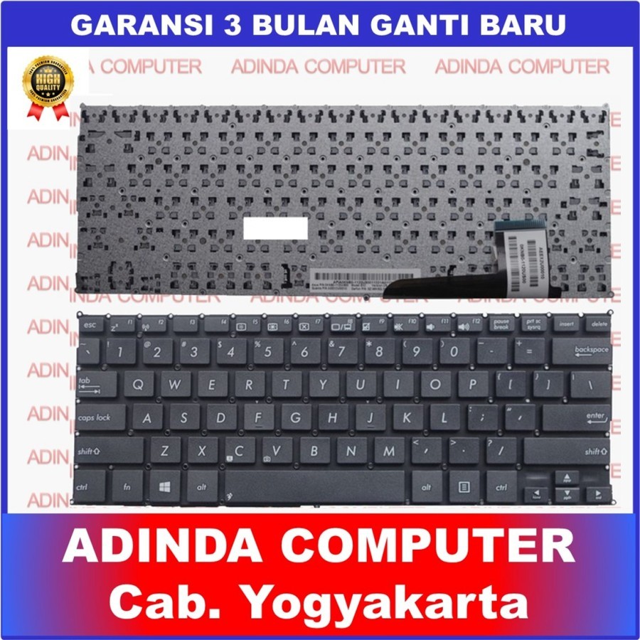 ASUS X201 X201E X202E X202 S200 S200E S200L S200L3217E คีย์บอร์ดสีดํา