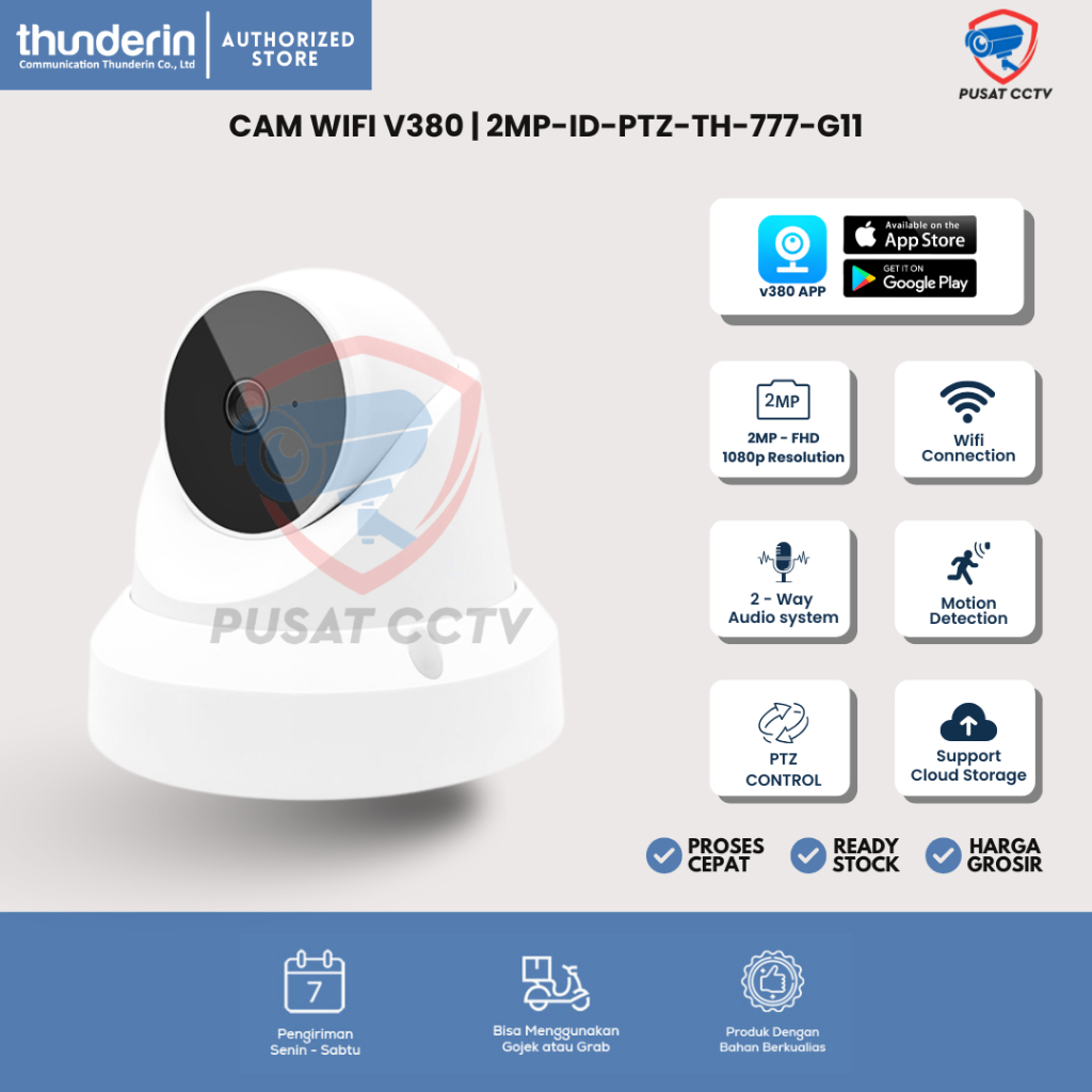 กล้องวงจรปิด WIFI CAMERA INDOOR DOME APPLICATION V380 2MP