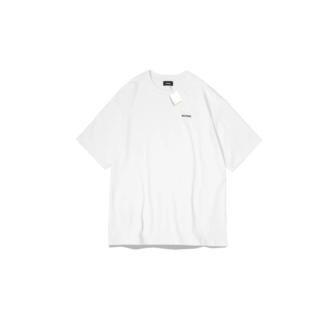 เสื้อยืดโลโก้งานปัก We11done สีขาว