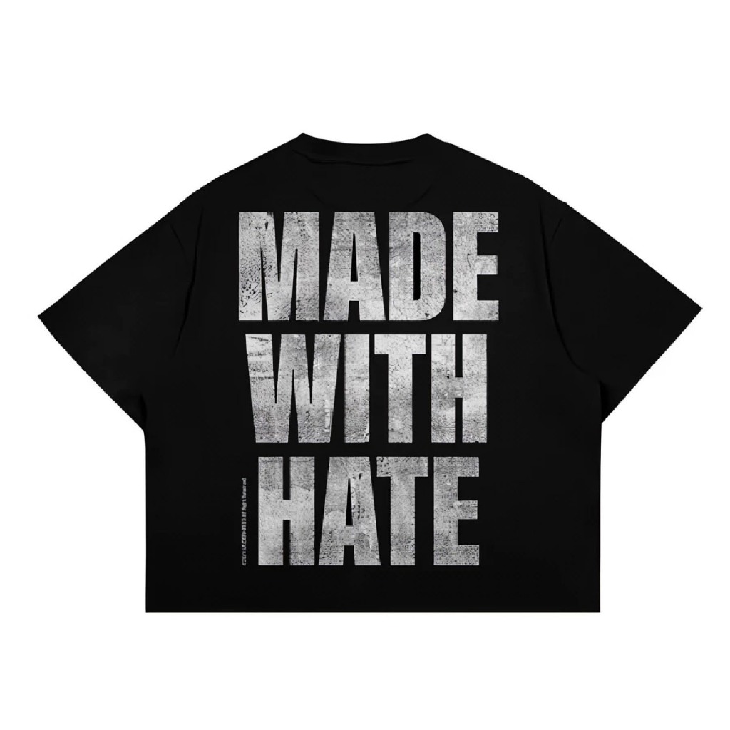 Underhated Boxy T-Shirt for Men - Dyras Black Mens Boxy T-Shirt Aesthetic T-Shirt