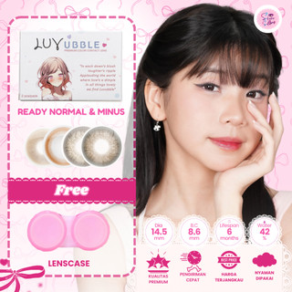 SOFTLENS LUVUBBLE Normal & Minus s/d -6.00 - BROWN SERIES - Softlens Coklat Natural
