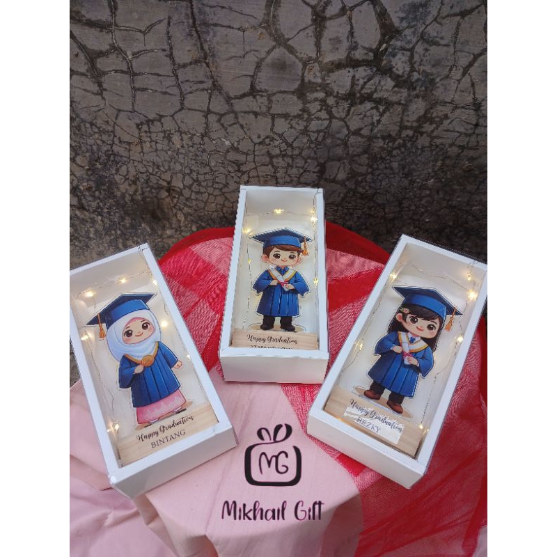 ACRYLIC LAMP BOX/ของขวัญรับปริญญา/รับปริญญา ACRYLIC