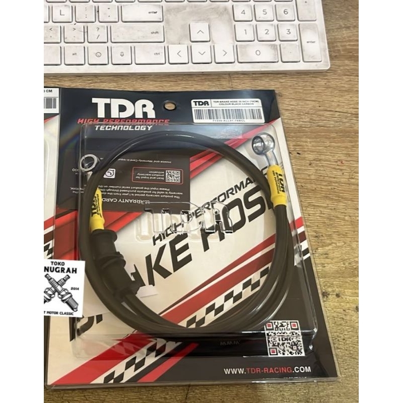 BRAKE HOSE CABLE TDR RACING CARBON ORIGINAL 35 INCH FRONT CABLE ขนาด 61, 76, 89 ซม.