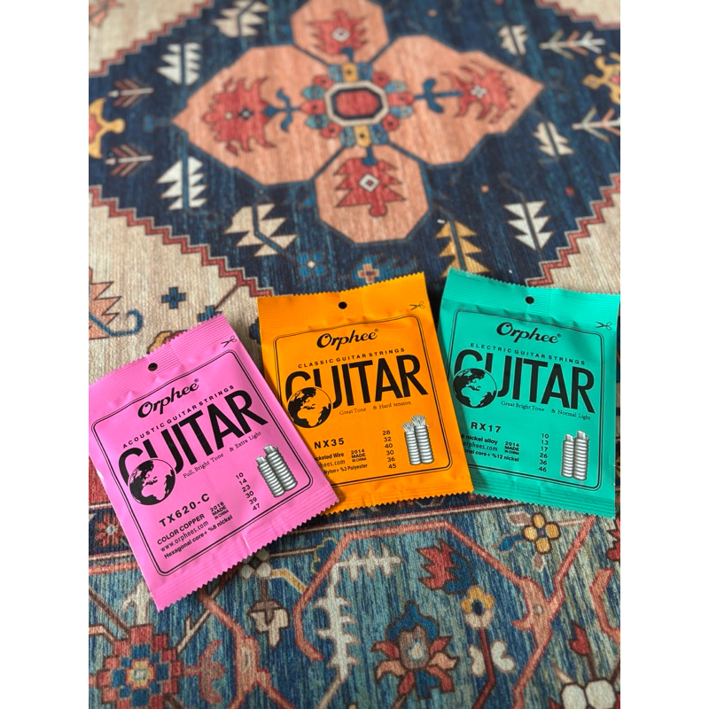 สายกีต้าร์ ยี่ห้อ Orphee (ACTIC/ELECTRIC/NYLON)