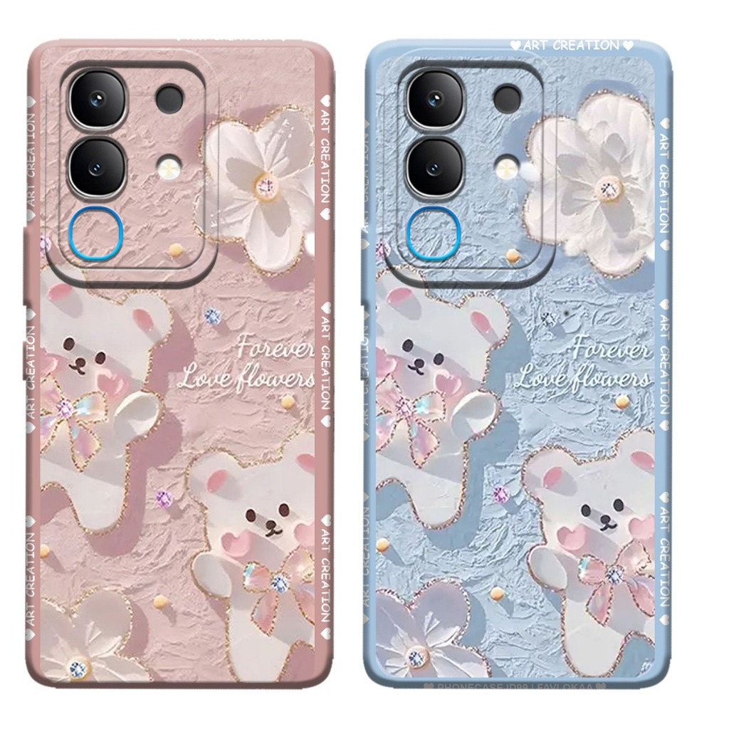 M0P Softcase Hp VIVO Y29 4G 2025 ล่าสุด Be4rs Motif - ปลอก - เคส VIVO Y29 4G - กล้องซิลิโคน Pro - เค