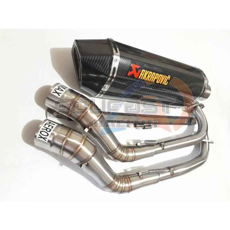 Akrapovic 51mm ท่อแข่งท่อไอเสียสําหรับ Nmax 155, Aerox 155, Pcx 150, Pcx 160, Adv 150, Adv 160, Clic