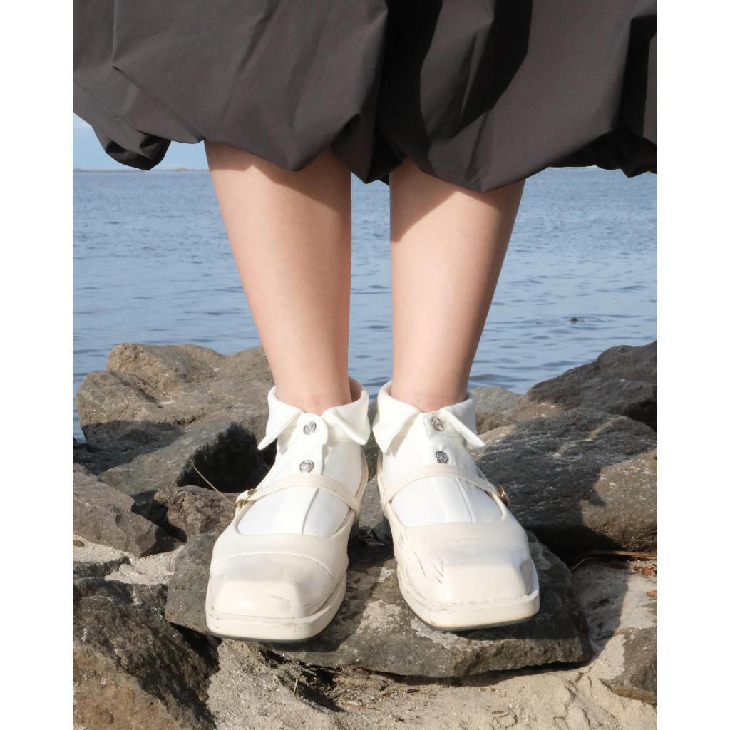 ODD ATTIRE Anne Collar Socks - ถุงเท้าคอปก