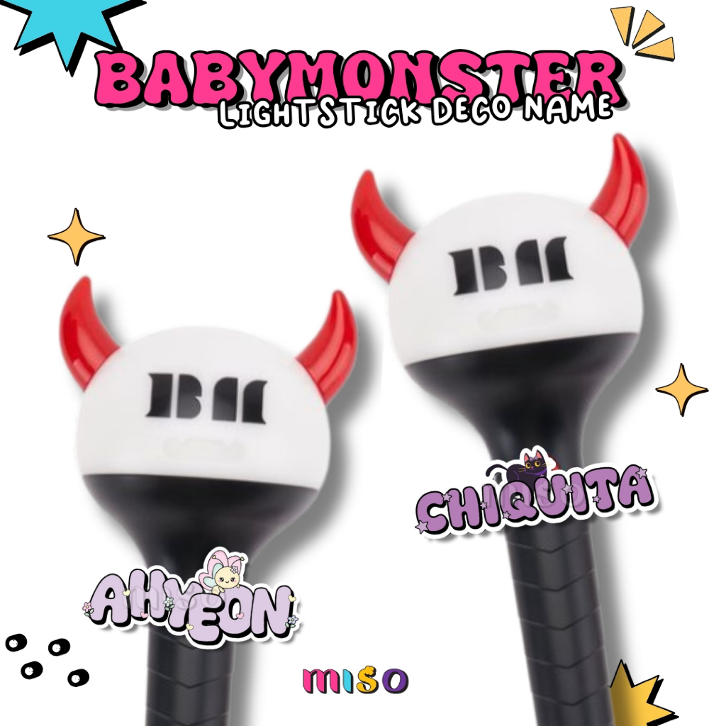 แท่งไฟอะคริลิค BABYMONSTER DECO NAME / NAME TAG / DECORATION LIGHTSTICK kpop