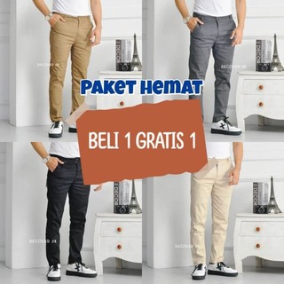 (PROMO) BELI 1 GRATIS 1 CELANA PANJANG CHINOS