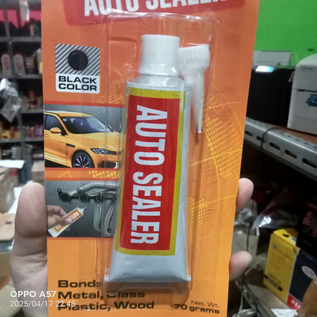 Unibond Auto Sealer 70 กรัมเครื่องซีลปะเก็นสีดําเทมสูง Super Anti Heat DJM Dian jaya มอเตอร์