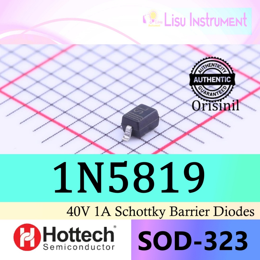 1N5819WS 40V 1A Schottky Barrier Diode 1N5819 SL SOD-323 Hottech ORIGINAL