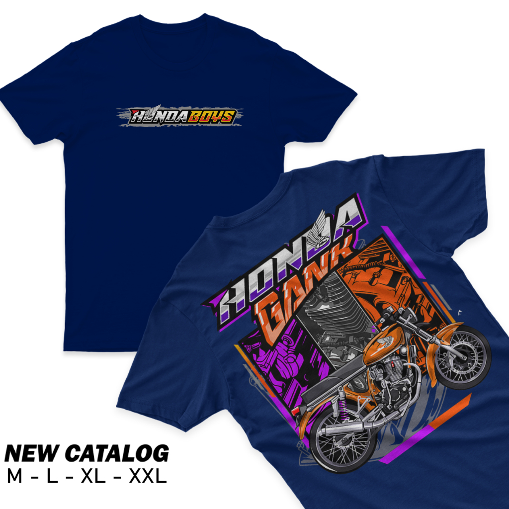 เสื้อยืด HONDA FAMILY / เสื้อยืด HONDA FAMILY / เสื้อยืด HONDA BOYS / ผ้า HONDA BOYS - AV086