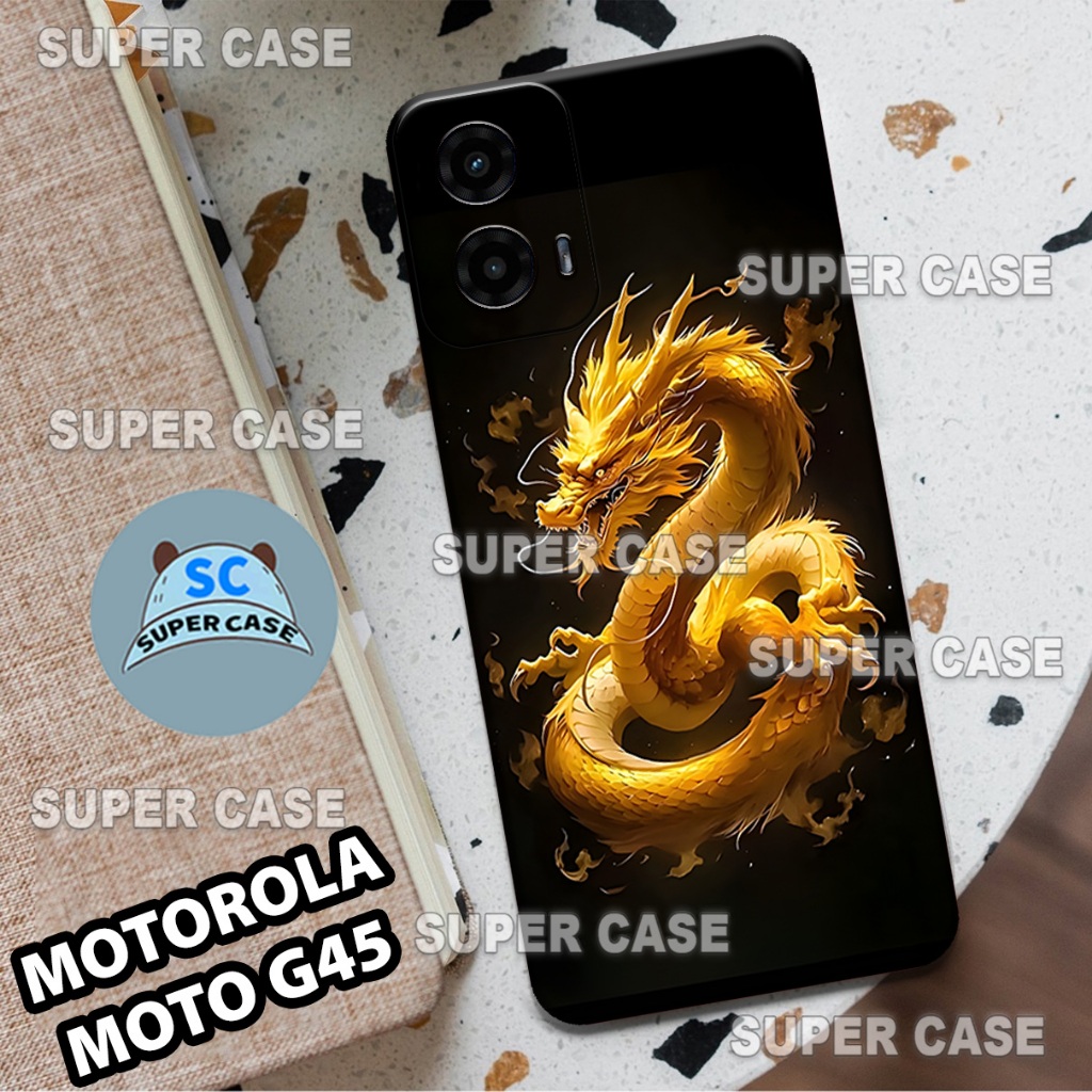 (Q38) Procamera Softcase สําหรับ HP MOTOROLA MOTO G45 ล่าสุด | มังกร MOTIF | เคส MOTOROLA MOTO G45 |