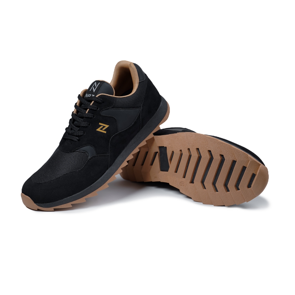 Naz Mens Black Sports Sneakers Premium Original Quality Axel Axl 050